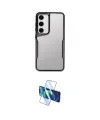 ieg™ Galaxy A14 4G Kılıf Akış Çizgi Koleksiyonu - Siyah 3D Antistatik Cam Ekran Koruyucu