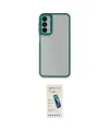 ieg™ Galaxy A14 4G Kılıf Eksen Doku Prime - Şeffaf Pasifik Cam Ekran Koruyucu