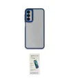 ieg™ Galaxy A14 4G Kılıf Eksen Doku Prime - Şeffaf Pasifik Cam Ekran Koruyucu