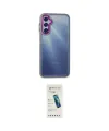 ieg™ Galaxy A14 4G Kılıf Eksen Doku Prime - Şeffaf Pasifik Cam Ekran Koruyucu