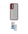 ieg™ Galaxy A14 4G Kılıf Eksen Doku Prime - Şeffaf Royal Nano Ekran Koruyucu