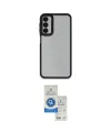 ieg™ Galaxy A14 4G Kılıf Eksen Doku Prime - Şeffaf Royal Nano Ekran Koruyucu
