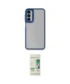 ieg™ Galaxy A14 4G Kılıf Eksen Doku Prime - Siyah 20D Premium Cam Ekran Koruyucu