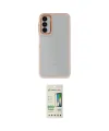 ieg™ Galaxy A14 4G Kılıf Eksen Doku Prime - Siyah 20D Premium Cam Ekran Koruyucu