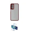 ieg™ Galaxy A14 4G Kılıf Eksen Doku Prime - Siyah 3D Antistatik Seramik Nano Ekran Koruyucu