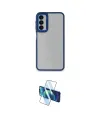 ieg™ Galaxy A14 4G Kılıf Eksen Doku Prime - Siyah 3D Antistatik Seramik Nano Ekran Koruyucu