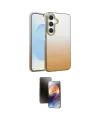 ieg™ Galaxy A14 4G Kılıf Kıvılcım Minimal Özel Seri - Siyah 3D Antistatik Mat Seramik Nano Ekran Koruyucu