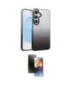 ieg™ Galaxy A14 4G Kılıf Kıvılcım Minimal Özel Seri - Siyah 3D Antistatik Mat Seramik Nano Ekran Koruyucu