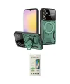 ieg™ Galaxy A14 4G Kılıf Kıvılcım Modern Serisi - Siyah 20D Premium Cam Ekran Koruyucu