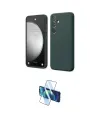 ieg™ Galaxy A14 4G Kılıf Kozmos Yansıma Özel Seri - Siyah 3D Antistatik Cam Ekran Koruyucu