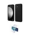 ieg™ Galaxy A14 4G Kılıf Kozmos Yansıma Özel Seri - Siyah 3D Antistatik Cam Ekran Koruyucu