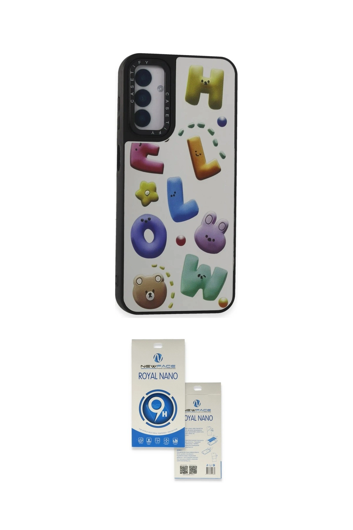 ieg™ Galaxy A14 4G Kılıf Odak Klasik Serisi - Şeffaf Royal Nano Ekran Koruyucu