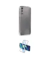 ieg™ Galaxy A14 4G Kılıf Vadi Minimal - Siyah 3D Antistatik Cam Ekran Koruyucu