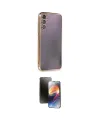 ieg™ Galaxy A14 4G Kılıf Vadi Minimal - Siyah 3D Antistatik Mat Seramik Nano Ekran Koruyucu