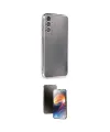 ieg™ Galaxy A14 4G Kılıf Vadi Minimal - Siyah 3D Antistatik Mat Seramik Nano Ekran Koruyucu