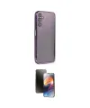 ieg™ Galaxy A14 4G Kılıf Vadi Minimal - Siyah 3D Antistatik Mat Seramik Nano Ekran Koruyucu