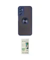 ieg™ Galaxy A14 4G Kılıf Yörünge Çizgi - Siyah 20D Premium Cam Ekran Koruyucu