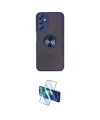 ieg™ Galaxy A14 4G Kılıf Yörünge Çizgi - Siyah 3D Antistatik Cam Ekran Koruyucu