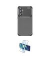 ieg™ Galaxy A15 4G Kılıf Eksen Form Prime - Siyah 3D Antistatik Cam Ekran Koruyucu