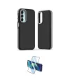 ieg™ Galaxy A15 4G Kılıf Eksen Işık - Siyah 3D Antistatik Seramik Nano Ekran Koruyucu