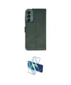 ieg™ Galaxy A15 4G Kılıf Siluet Işık Serisi - Siyah 3D Antistatik Cam Ekran Koruyucu
