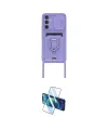 ieg™ Galaxy A15 4G Kılıf Vadi Form Prime - Siyah 3D Antistatik Cam Ekran Koruyucu