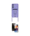 ieg™ Galaxy A15 4G Kılıf Vadi Form Prime - Siyah 3D Antistatik Mat Seramik Nano Ekran Koruyucu