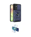 ieg™ Galaxy A16 5G Kılıf Ahenk Klasik - Siyah 3D Antistatik Cam Ekran Koruyucu