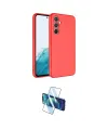 ieg™ Galaxy A16 5G Kılıf Kozmos Yansıma Özel Seri - Siyah 3D Antistatik Cam Ekran Koruyucu