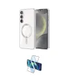 ieg™ Galaxy A16 5G Kılıf Nova Işık Özel Seri - Siyah 3D Antistatik Cam Ekran Koruyucu