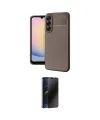 ieg™ Galaxy A17 5G Kılıf Eksen Form Prime - Siyah 3D Antistatik Hayalet Cam Ekran Koruyucu