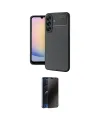 ieg™ Galaxy A17 5G Kılıf Eksen Form Prime - Siyah 3D Antistatik Hayalet Cam Ekran Koruyucu