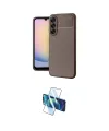 ieg™ Galaxy A17 5G Kılıf Eksen Form Prime - Siyah 3D Antistatik Seramik Nano Ekran Koruyucu