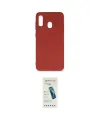 ieg™ Galaxy A20 Kılıf Ahenk Serisi - Şeffaf Pasifik Cam Ekran Koruyucu