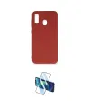 ieg™ Galaxy A20 Kılıf Ahenk Serisi - Siyah 3D Antistatik Cam Ekran Koruyucu