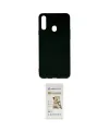 ieg™ Galaxy A20S Kılıf Ahenk Serisi - Siyah Mat Seramik Nano Ekran Koruyucu