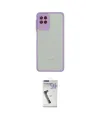 ieg™ Galaxy A22 Kılıf Ahenk Çizgi Serisi - Şeffaf Uv Polymer Nano Ekran Koruyucu