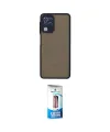 ieg™ Galaxy A22 Kılıf Ahenk Çizgi Serisi - Siyah 5D Eko Cam Ekran Koruyucu