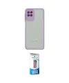 ieg™ Galaxy A22 Kılıf Ahenk Çizgi Serisi - Siyah 5D Eko Cam Ekran Koruyucu
