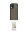 ieg™ Galaxy A22 Kılıf Ahenk Çizgi Serisi - Siyah Mat Seramik Nano Ekran Koruyucu