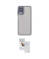 ieg™ Galaxy A22 Kılıf Ahenk Çizgi Serisi - Siyah Seramik Nano Ekran Koruyucu