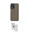 ieg™ Galaxy A22 Kılıf Ahenk Çizgi Serisi - Siyah Seramik Nano Ekran Koruyucu
