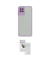 ieg™ Galaxy A22 Kılıf Ahenk Çizgi Serisi - Siyah Seramik Nano Ekran Koruyucu