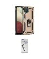 ieg™ Galaxy A22 Kılıf Ahenk Klasik Koleksiyonu - Şeffaf Uv Polymer Nano Ekran Koruyucu