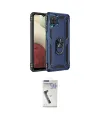ieg™ Galaxy A22 Kılıf Ahenk Klasik Koleksiyonu - Şeffaf Uv Polymer Nano Ekran Koruyucu