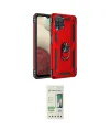 ieg™ Galaxy A22 Kılıf Ahenk Klasik Koleksiyonu - Siyah 20D Premium Cam Ekran Koruyucu