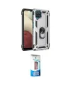 ieg™ Galaxy A22 Kılıf Ahenk Klasik Koleksiyonu - Siyah 5D Eko Cam Ekran Koruyucu