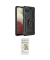 ieg™ Galaxy A22 Kılıf Ahenk Klasik Koleksiyonu - Siyah Mat Seramik Nano Ekran Koruyucu