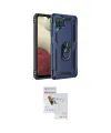 ieg™ Galaxy A22 Kılıf Ahenk Klasik Koleksiyonu - Siyah Seramik Nano Ekran Koruyucu