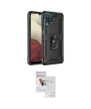 ieg™ Galaxy A22 Kılıf Ahenk Klasik Koleksiyonu - Siyah Seramik Nano Ekran Koruyucu